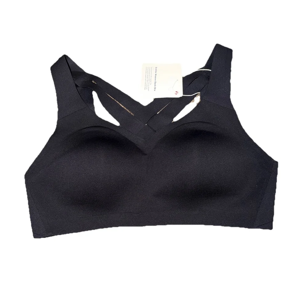 LULULEMON ENLITE WEAVE-BACK BRA BLACK COLOR NWT SIZE 38D